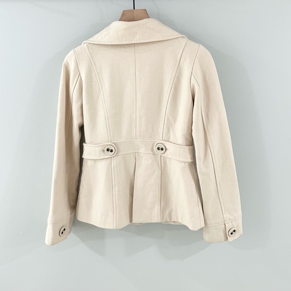Tulle Ivory Wool Peacoat Size Small - Picture 6 of 6
